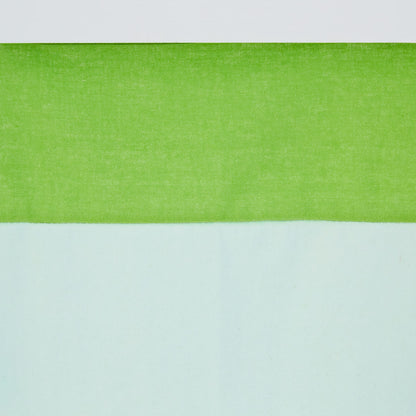 Hochbett Kinder 90x200 cm Weiss mit Vorhang in Grün | ohne Lattenrost