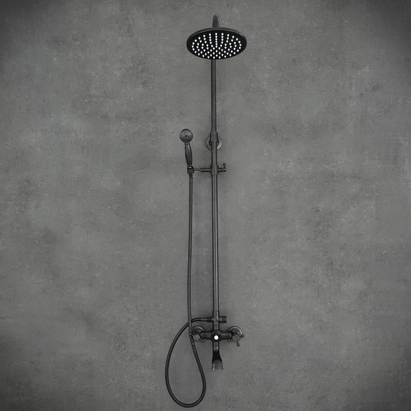 Duschhahn Brausebatterie YORK Schwarz - Palo24