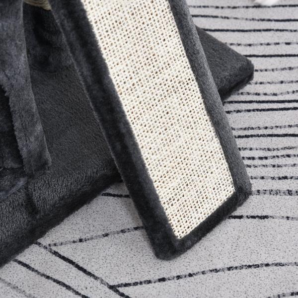 Kratzbaum Katzenkratzbaum mit Sisalsäulen Katzenbaum Dunkelgrau - Palo24