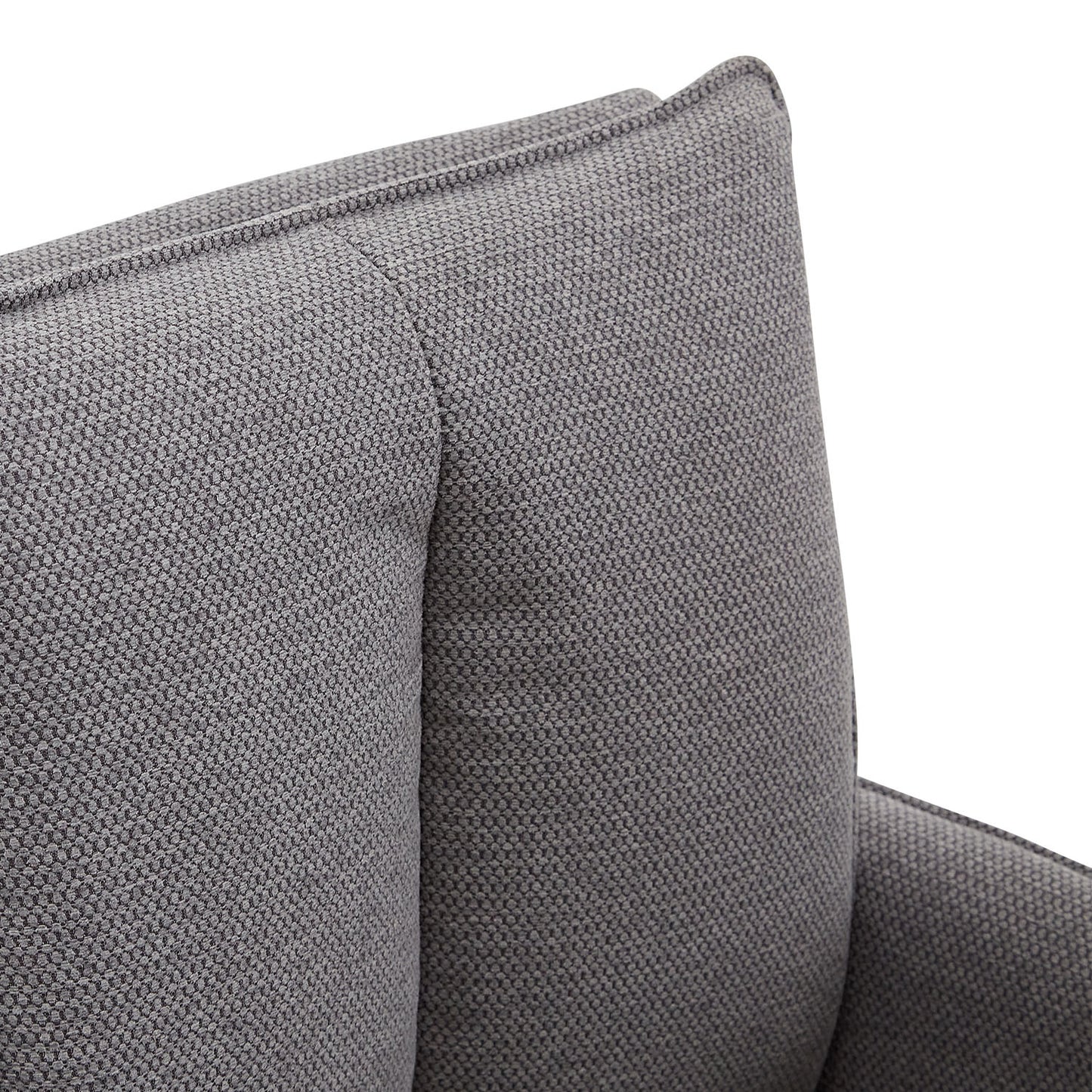 Polsterstuhl Stoff Grau | 4er-Set | drehbar | mit Armlehnen | Küche Esszimmer Büro