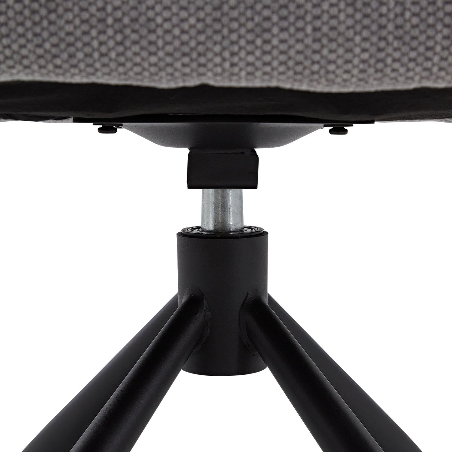 Polsterstuhl Stoff Grau | 4er-Set | drehbar | mit Armlehnen | Küche Esszimmer Büro