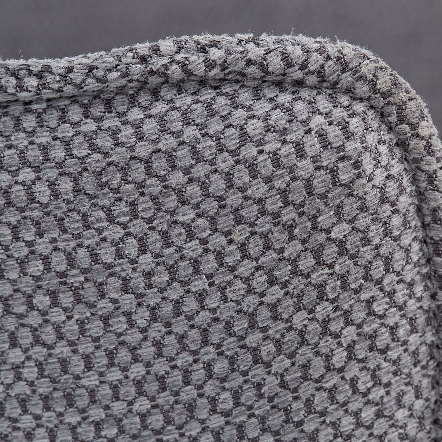 Polsterstuhl Stoff Grau | 4er-Set | drehbar | mit Armlehnen | Küche Esszimmer Büro