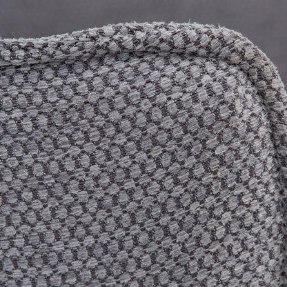 Polsterstuhl Stoff Grau | 4er-Set | drehbar | mit Armlehnen | Küche Esszimmer Büro