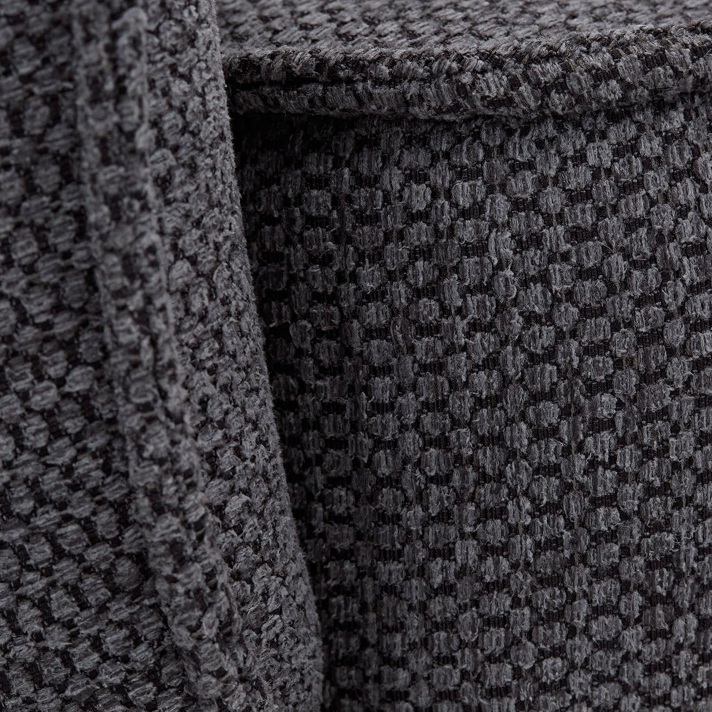 Polsterstuhl Stoff Anthrazit | 4er-Set | drehbar | mit Armlehnen | Küche Esszimmer Büro