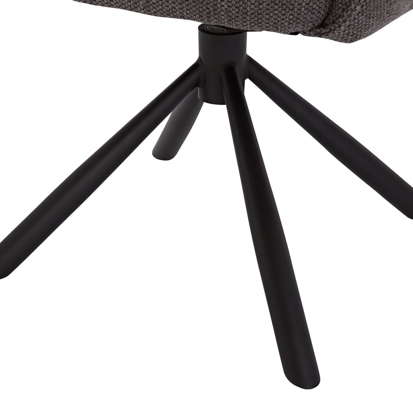 Polsterstuhl Stoff Anthrazit | 6er-Set | drehbar | mit Armlehnen | Küche Esszimmer Büro