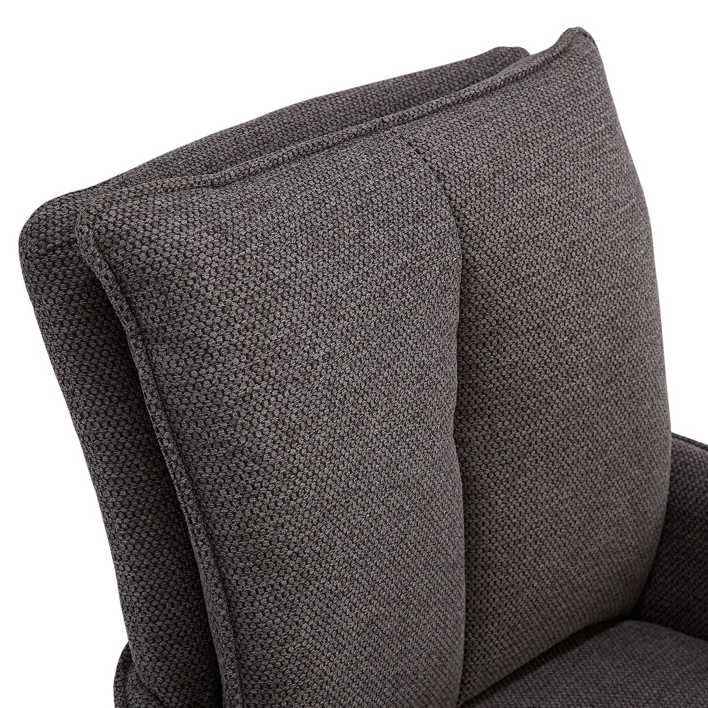 Polsterstuhl Stoff Anthrazit | 6er-Set | drehbar | mit Armlehnen | Küche Esszimmer Büro