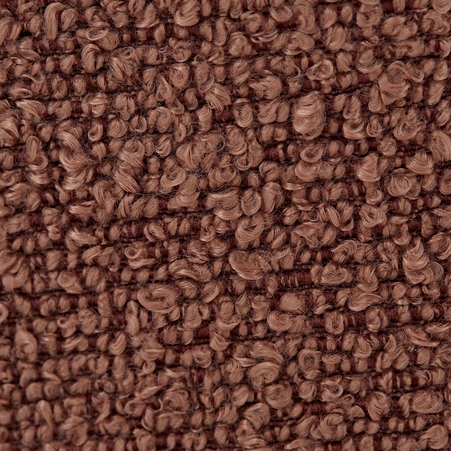 6er Set Polsterstuhl Bouclé Leder drehbar Braun