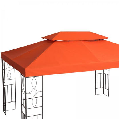 Ersatzdach Pavillondach für Metallpavillon Polyester 3x4m Rostrot