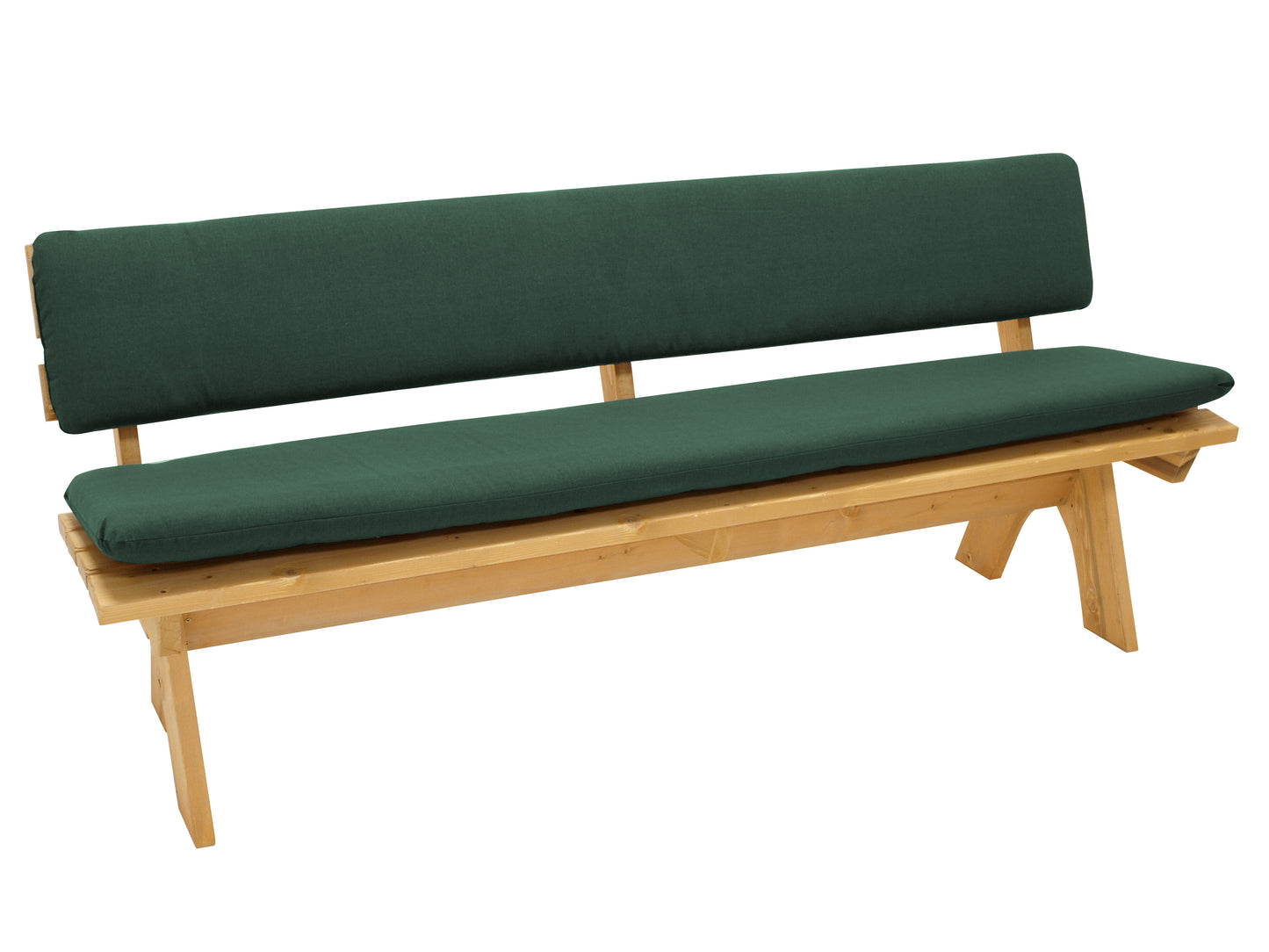 Auflagenset DALLAS für Bank 4-sitzer 195cm, dunkelgrün, 2-teilig - Palo24