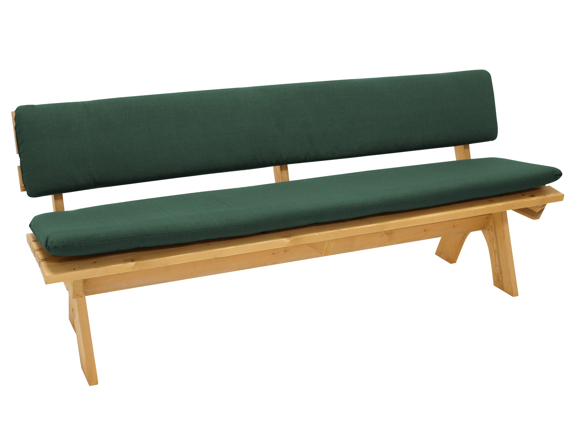 Auflagenset DALLAS für Bank 4-sitzer 195cm, dunkelgrün, 2-teilig - Palo24