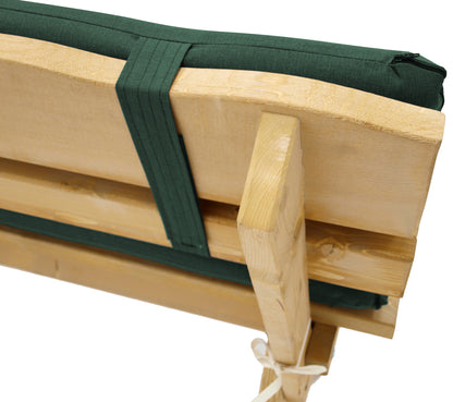 Auflagenset DALLAS für Bank 4-sitzer 195cm, dunkelgrün, 2-teilig - Palo24