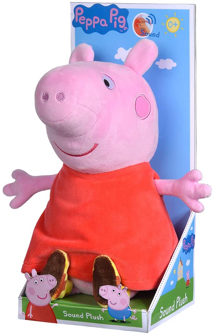 Simba 109261009 - Peppa Pig: Plüschfigur Peppa mit Sound