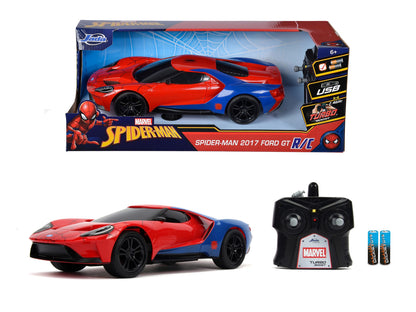 Jada Toys 253226002 - Marvel Spiderman RC 2017 Ford GT, 1:16