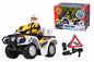 Simba 109251093 - Feuerwehrmann Sam Polizei Quad mit Figur