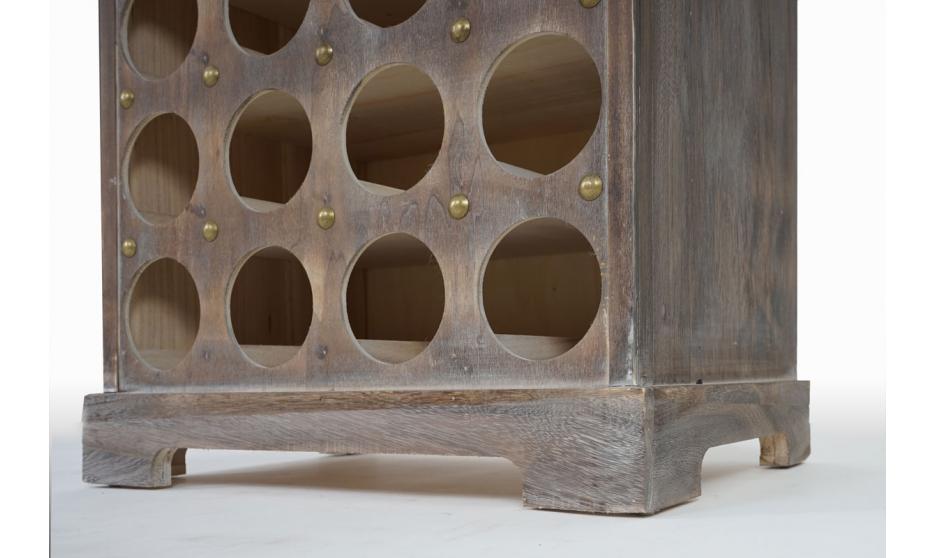 Weinregal, Flaschenregal Regal für 20 Flaschen, Shabby-Look, Vintage