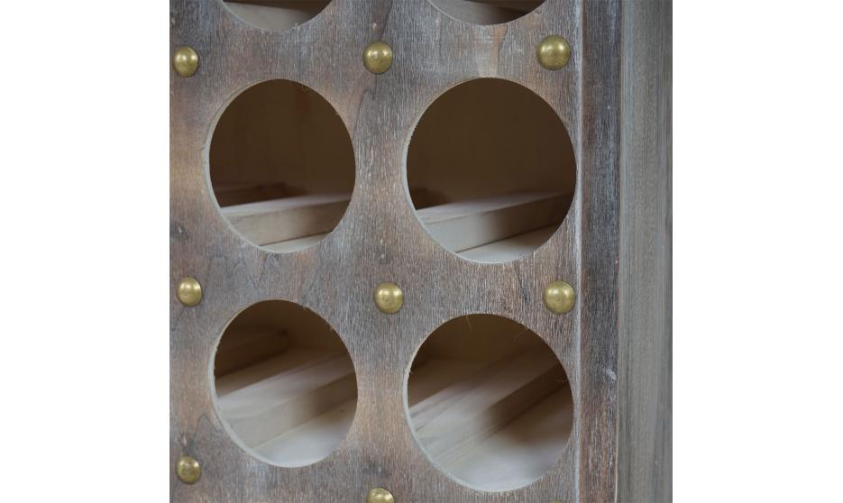 Weinregal, Flaschenregal Regal für 20 Flaschen, Shabby-Look, Vintage