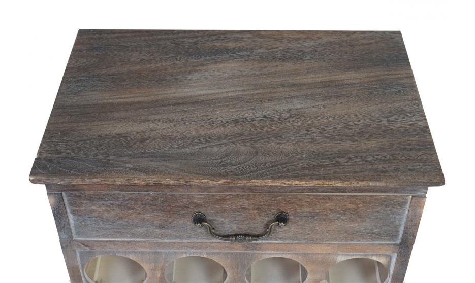 Weinregal, Flaschenregal Regal für 20 Flaschen, Shabby-Look, Vintage