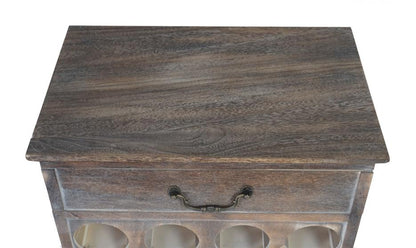 Weinregal, Flaschenregal Regal für 20 Flaschen, Shabby-Look, Vintage