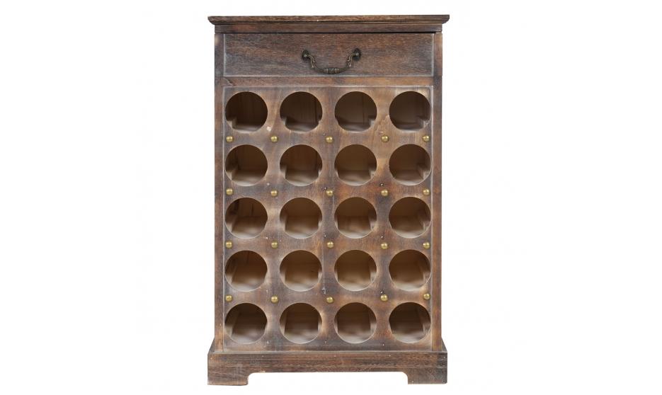 Weinregal, Flaschenregal Regal für 20 Flaschen, Shabby-Look, Vintage