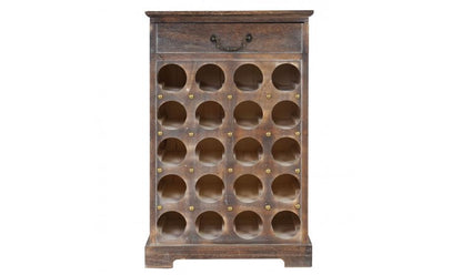 Weinregal, Flaschenregal Regal für 20 Flaschen, Shabby-Look, Vintage