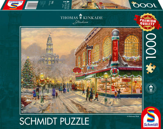 Thomas Kinkade - Ein Weinachtswunsch - 1000 Teile Puzzle