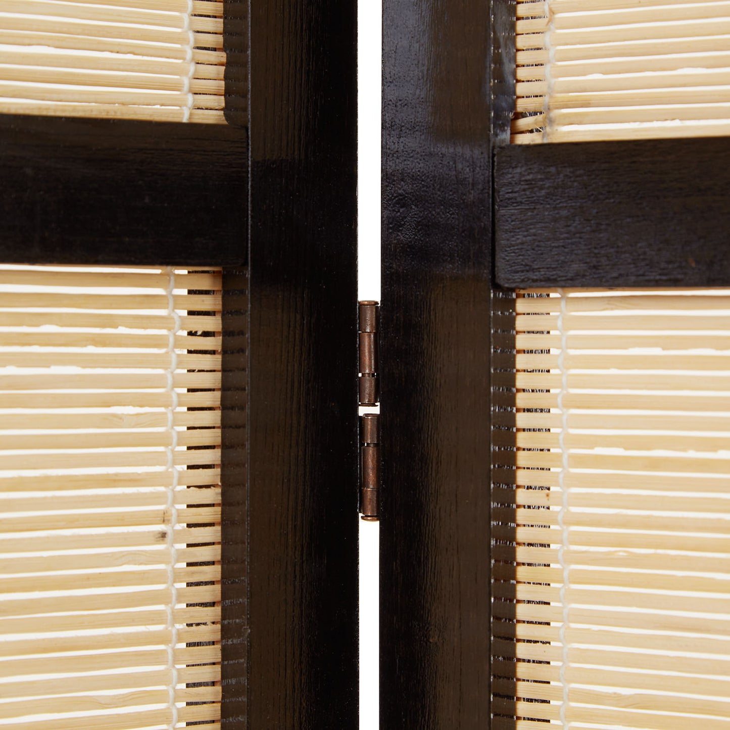 Paravent Braun Bambus Natur| 4 teilig | Holz | Raumteiler Trennwand Sichtschutz