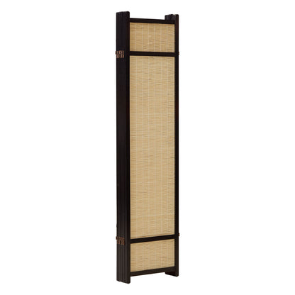 Paravent Braun Bambus Natur| 5 teilig | Holz | Raumteiler Trennwand Sichtschutz