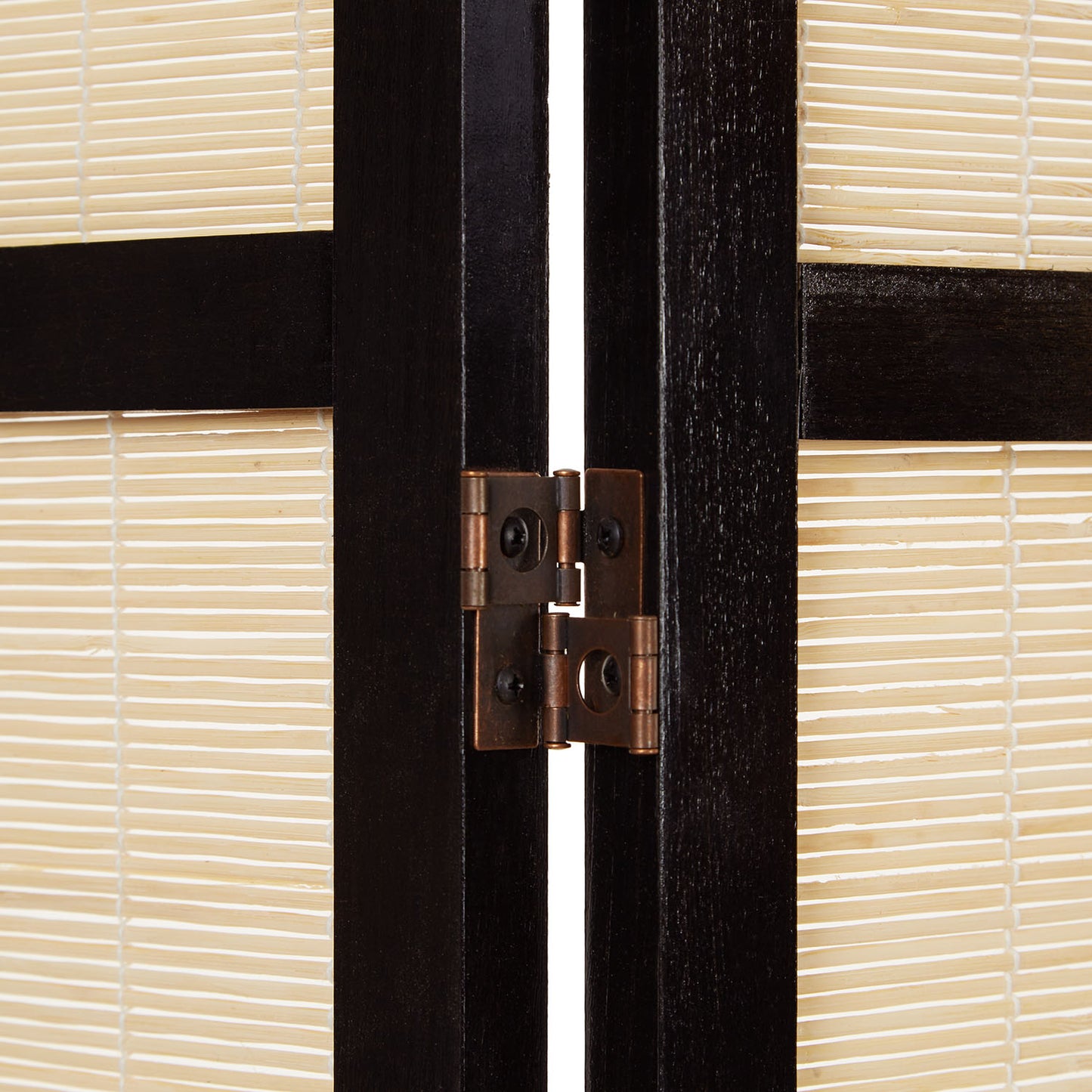 Paravent Braun Bambus Natur| 5 teilig | Holz | Raumteiler Trennwand Sichtschutz