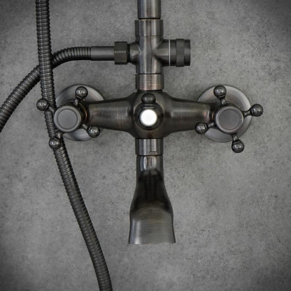 Duschhahn Brausebatterie YORK Schwarz - Palo24