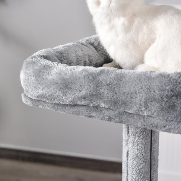 Kratzbaum Kletterbaum Sisalstämmen Grau - Palo24