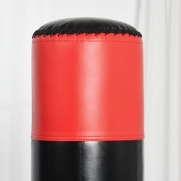 Standboxsack Erwachsene Freistehender Boxtrainingsgerät mit Saugfuß Schwarz+Rot