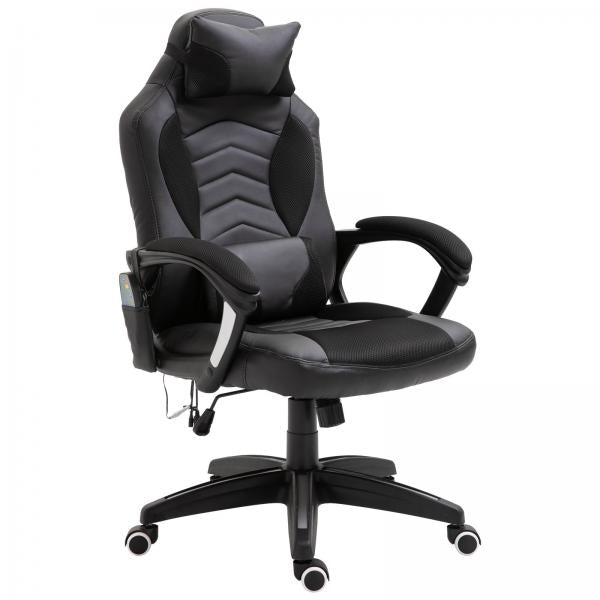 Bürostuhl Ergonomisch Massagesessel Gaming Stuhl Schwarz