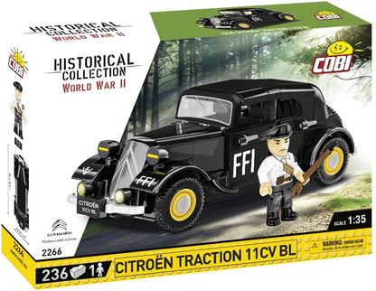 Cobi 2266 - Konstruktionsspielzeug - 236 PCS HC WWII 1938 CITROEN TRACTION 11C