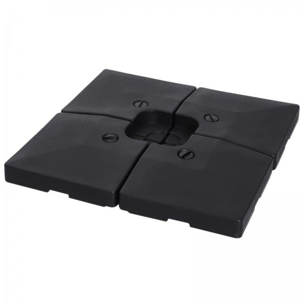 Sonnenschirmständer 4 x befüllbar mit Sand Wasser HDPE -Kunststoffpro bis zu 130 kg - Palo24