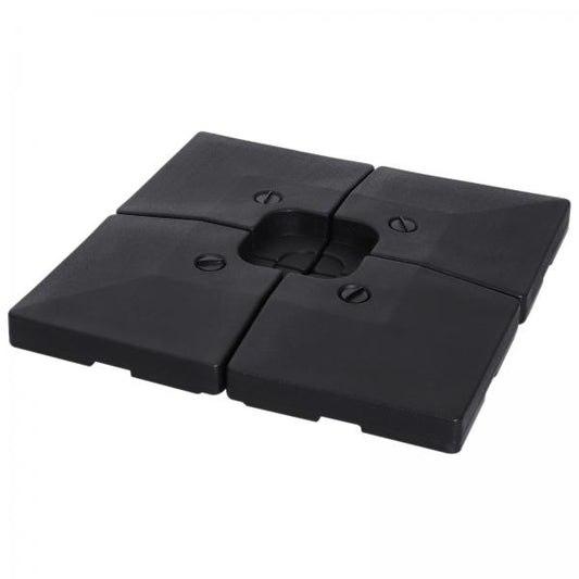 Sonnenschirmständer 4 x befüllbar mit Sand Wasser HDPE -Kunststoffpro bis zu 130 kg - Palo24