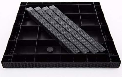 Gartentisch KING 79x79cm, Kunststoff anthrazit grau