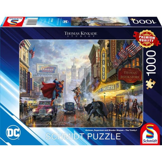 Batman, Superman and Wonder Woman - Puzzle 1000 Teile - Thomas Kinkade Collection