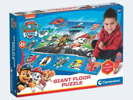 Clementoni 61970 - Quiz-Bodenpuzzle Paw Patrol (Jungen)