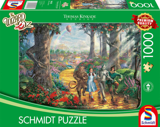 Warner - Wizard of Oz, Follow The YELLOW BRICK ROAD®, 1000 Teile - Puzzle