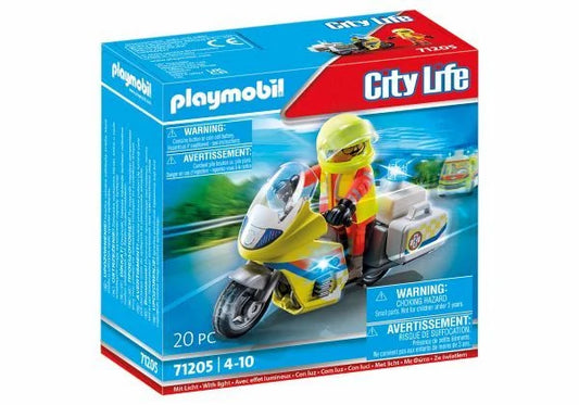 PLAYMOBIL® 71205 - City Life - Notarzt-Motorrad mit Blinklicht