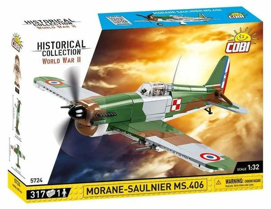 COBI-5724 Konstruktionsspielzeug - Historical Bausatz Morane Saulnier MS.406