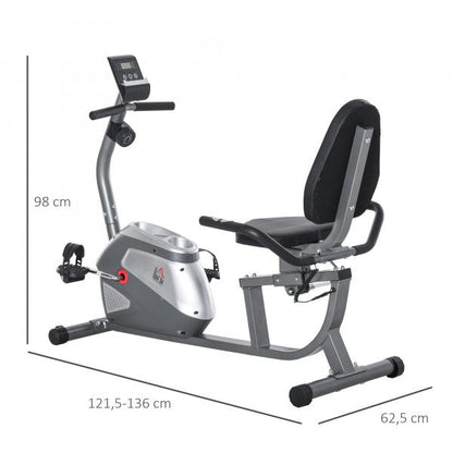 Liegeergometer LCD-Anzeige 8 stufig einstellbarem Magnetwiderstand