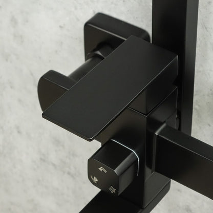 Duscharmatur schwarz AKRON - Palo24