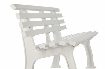 Banquette IBIZA 2 places, plastique blanc