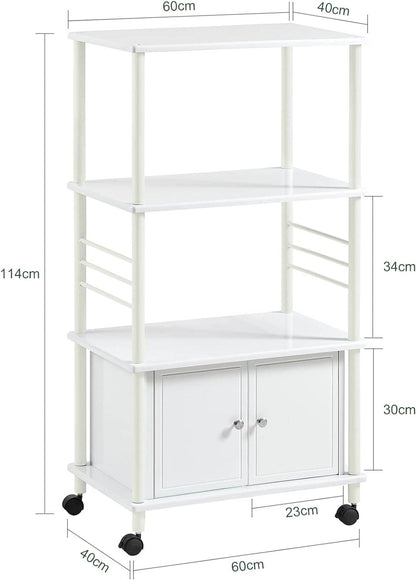 Mikrowellenschrank | Küchenschrank | Mehrzweckschrank Weiss FRG12-W - Palo24