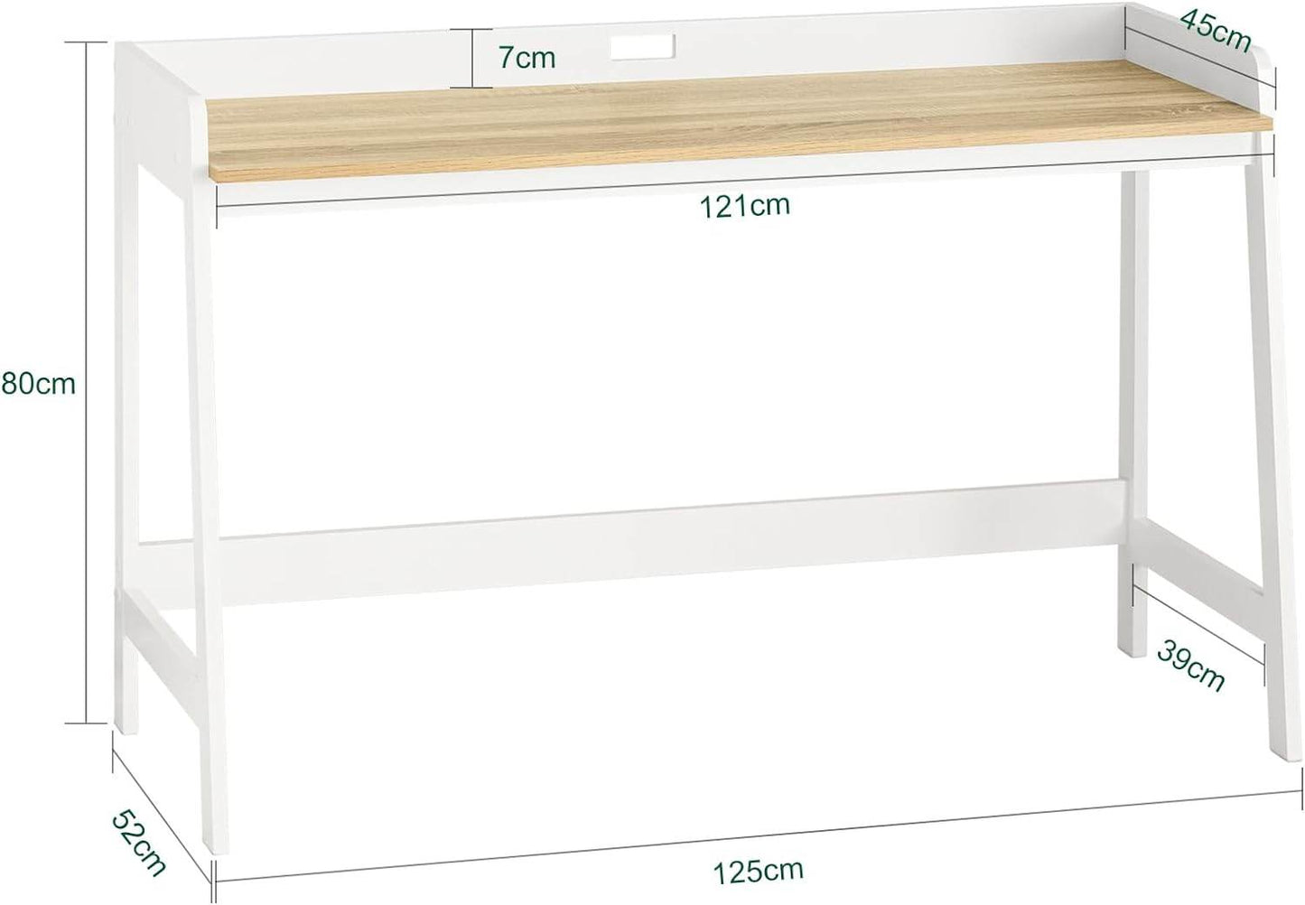 Schreibtisch | Bürotisch | Kinderschreibtisch | Weiss-Natur - Palo24