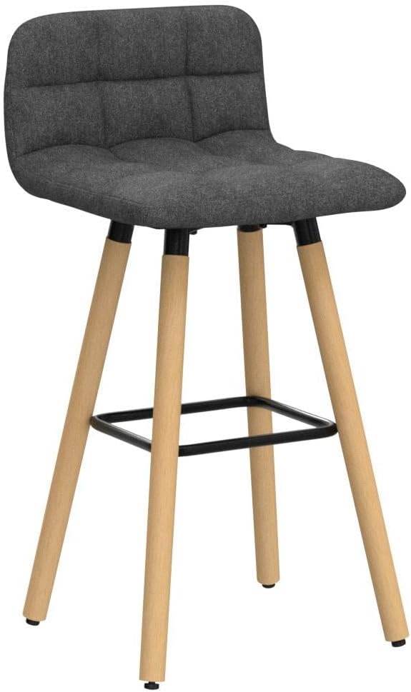 Barhocker 2er set | Tresenhocker | Sitzhöhe 68cm | Dunkelgrau | FST50-DGx2 - Palo24