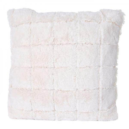 Set Wohndecke + Deko-Kissen Karo, Kuscheldecke Sofadecke Zierkissen+Füllung, flauschig Fellimitat - Palo24
