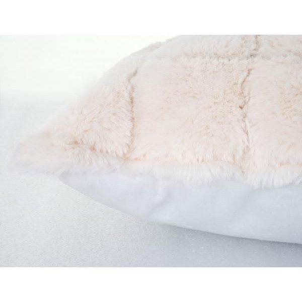 Set Wohndecke + Deko-Kissen Karo, Kuscheldecke Sofadecke Zierkissen+Füllung, flauschig Fellimitat - Palo24