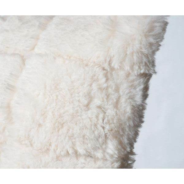 Set Wohndecke + Deko-Kissen Karo, Kuscheldecke Sofadecke Zierkissen+Füllung, flauschig Fellimitat - Palo24